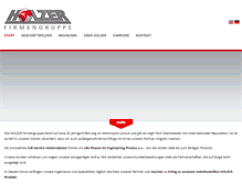 Tablet Screenshot of holzer-gruppe.com